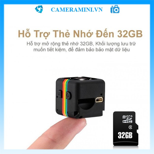 Camera mini SQ11 1080p siêu nhỏ không dây thể thao, hỗ trợ quay phim ghi âm, có pin, quay ban đêm