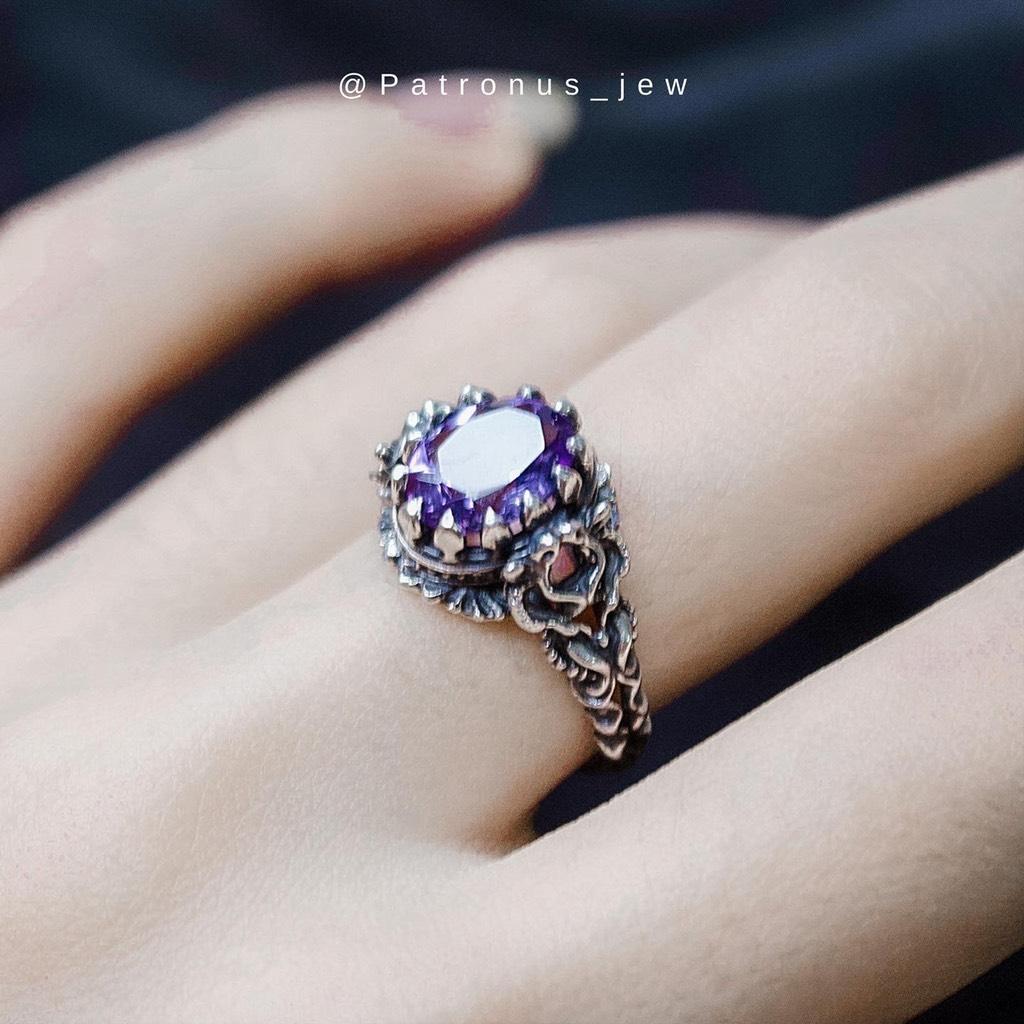 Nhẫn Birthstone Vintage Mệnh Thổ Hoả NBVMUL21A Patronus