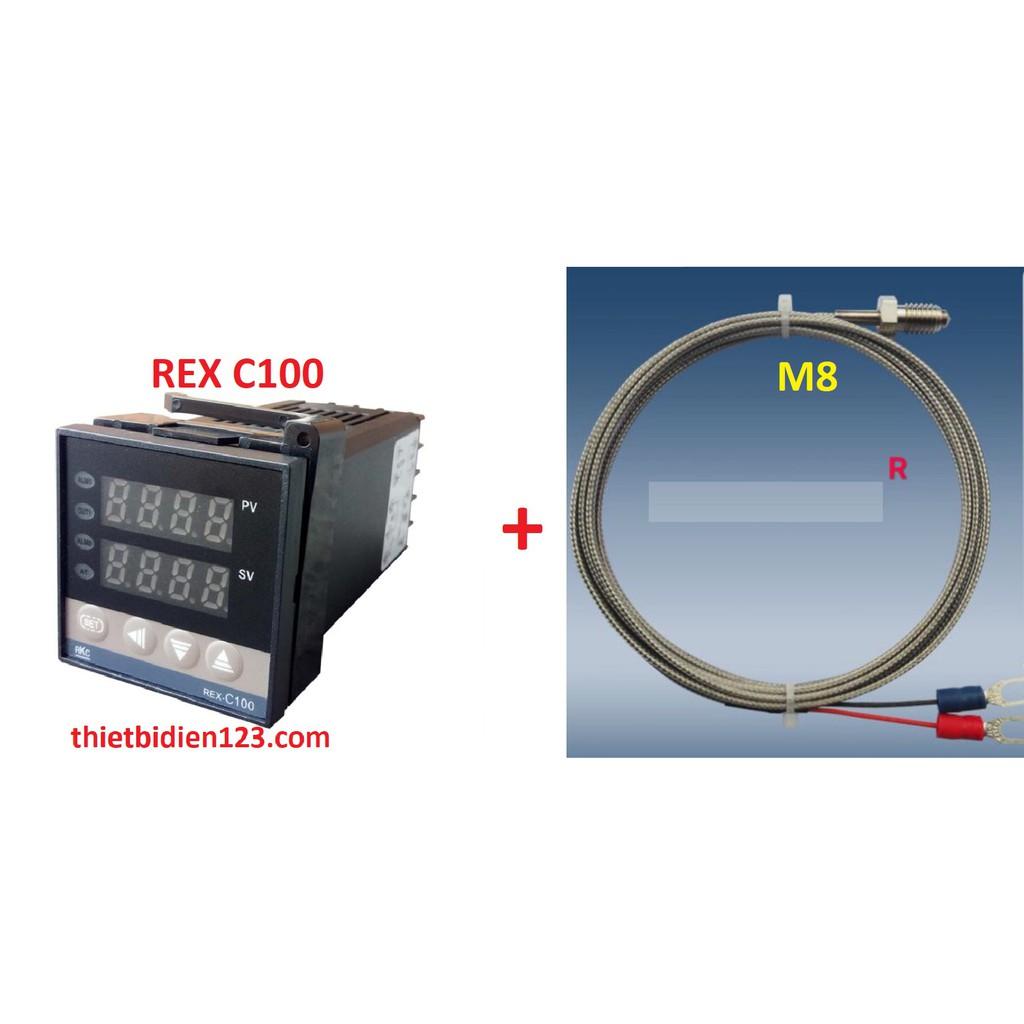 Combo điều khiển nhiệt độ REX- C100 + Cảm biến nhiệt độ loại K