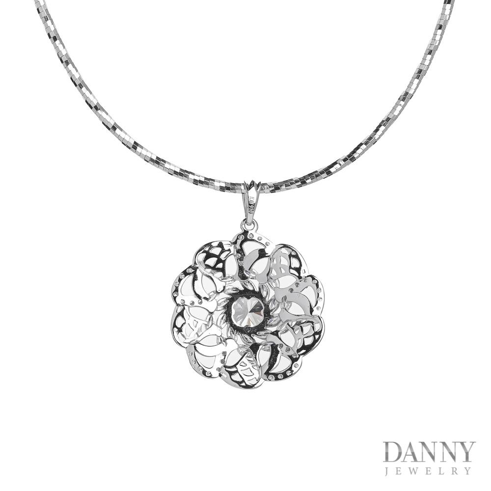 Mặt Dây Chuyền Nữ Bạc 925 Danny Jewelry Xi Bạch Kim DI4GZ015