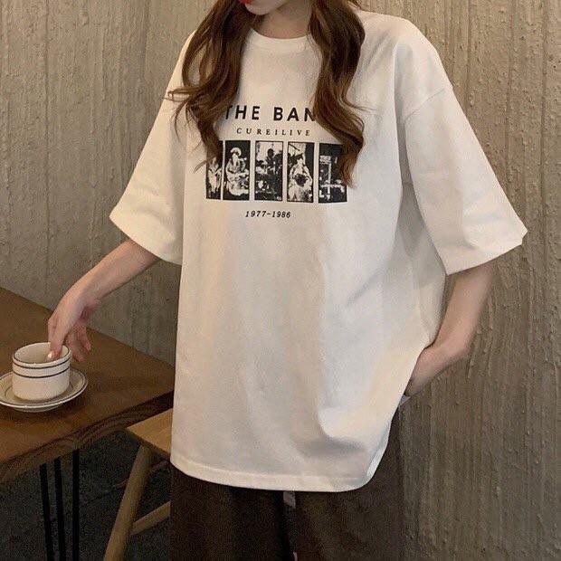 Áo thun tay lỡ form rộng unisex - Áo phông nam nữ oversize - T shirt the band