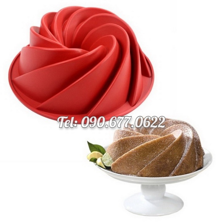Khuôn silicone làm bánh, rau câu hình xoắn ốc size 20 cm – Mã số 1202