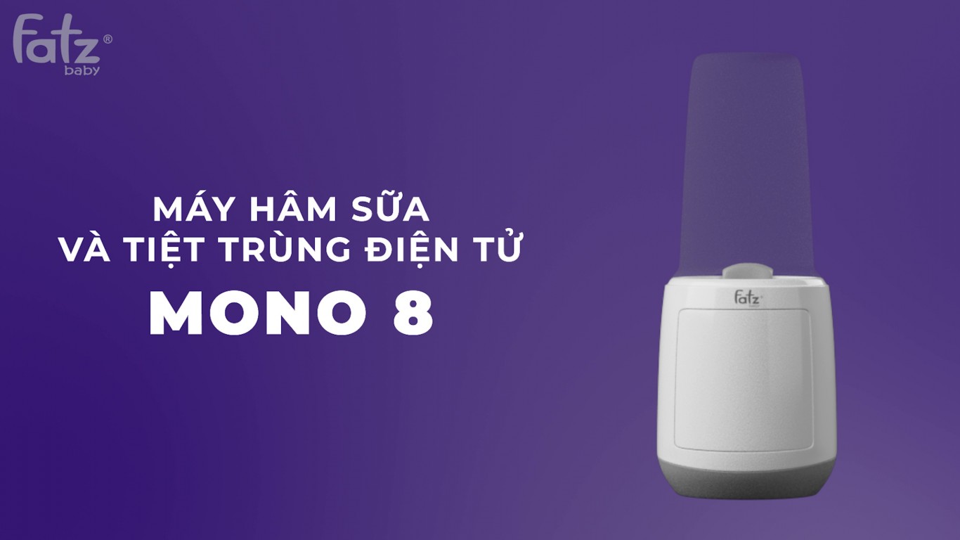 MÁY HÂM SỮA &amp;amp; TIỆT TRÙNG ĐIÊN TỬ - MONO 8 - FATZBABY FB3011TN