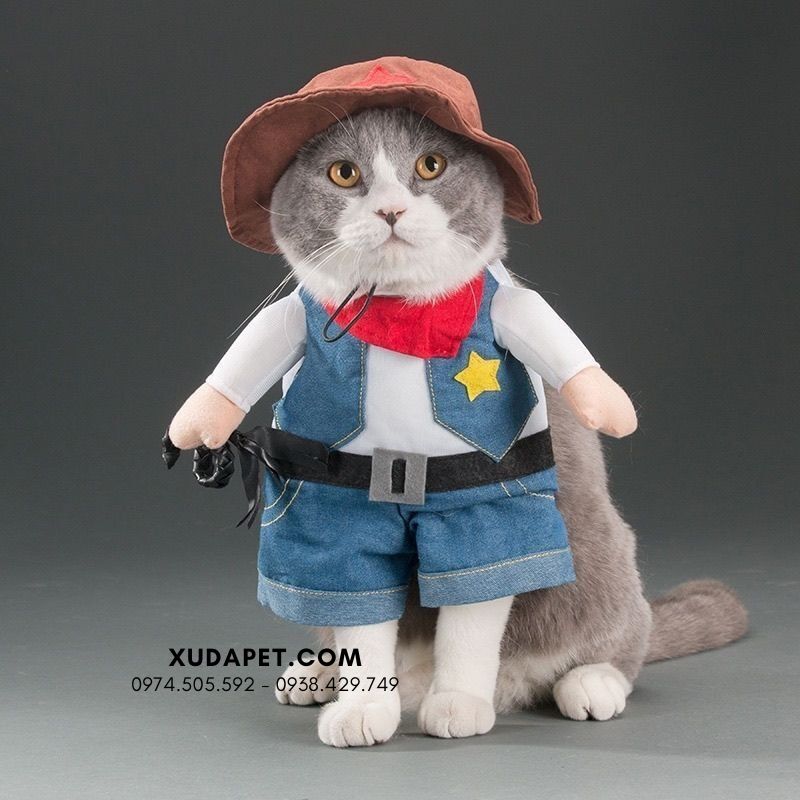 Áo Cosplay Cao Bồi Cho Chó Mèo - SP006019cowboy