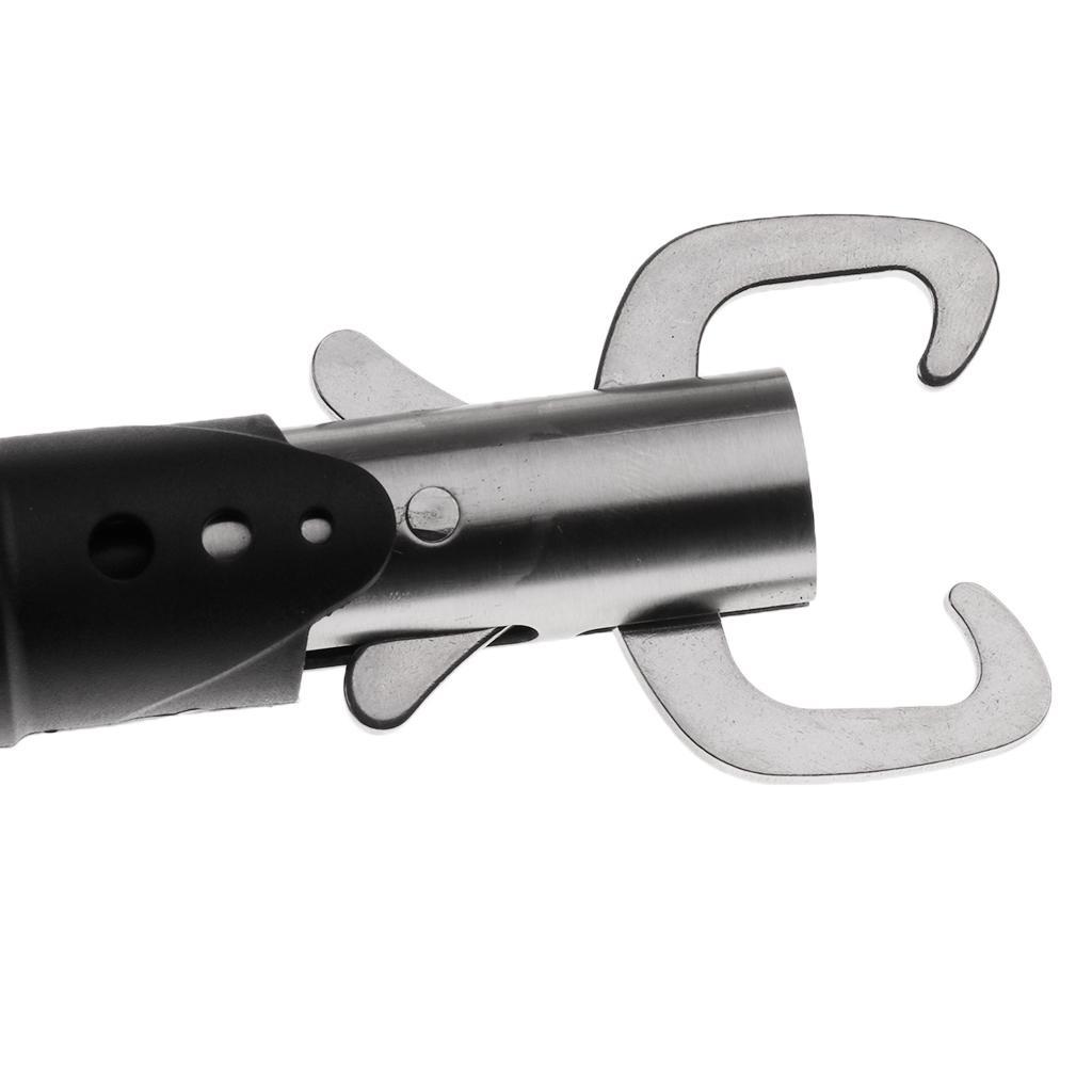 Portable Fish Lip Grabber Gripper Grip Tool Fish Holder with Lanyard Black