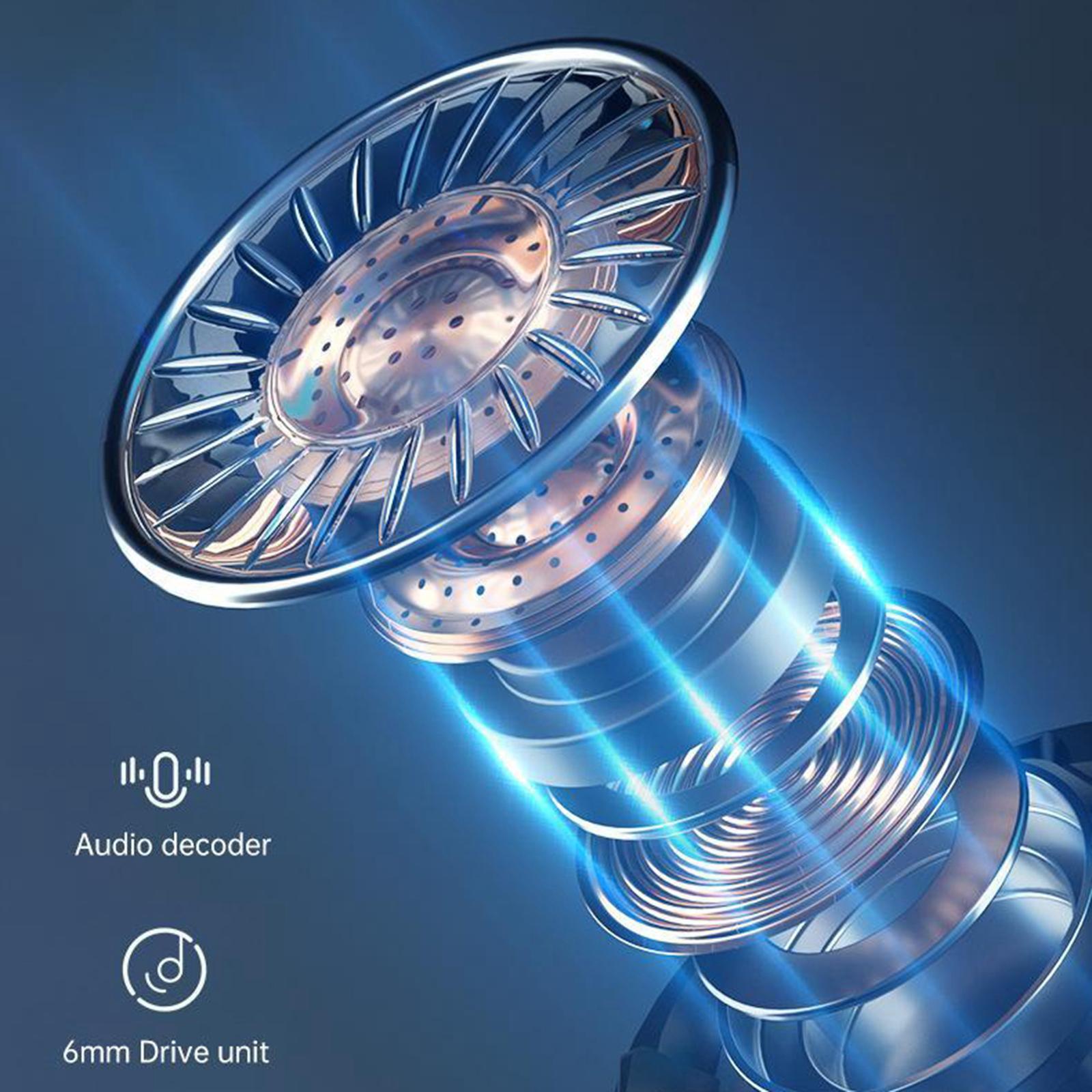 Stylish Invisible Wireless Earbuds Bluetooth5.1 Stereo HiFi LED Display M9