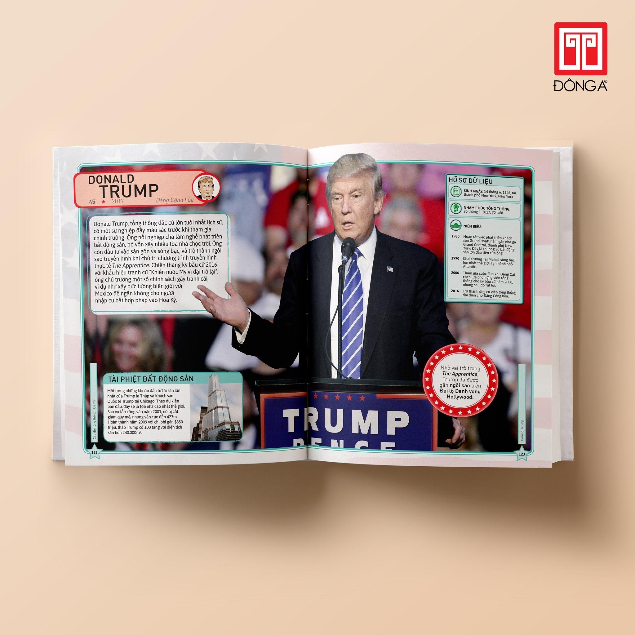 Sách Các Đời Tổng Thống Hoa Kỳ (Bìa Cứng)