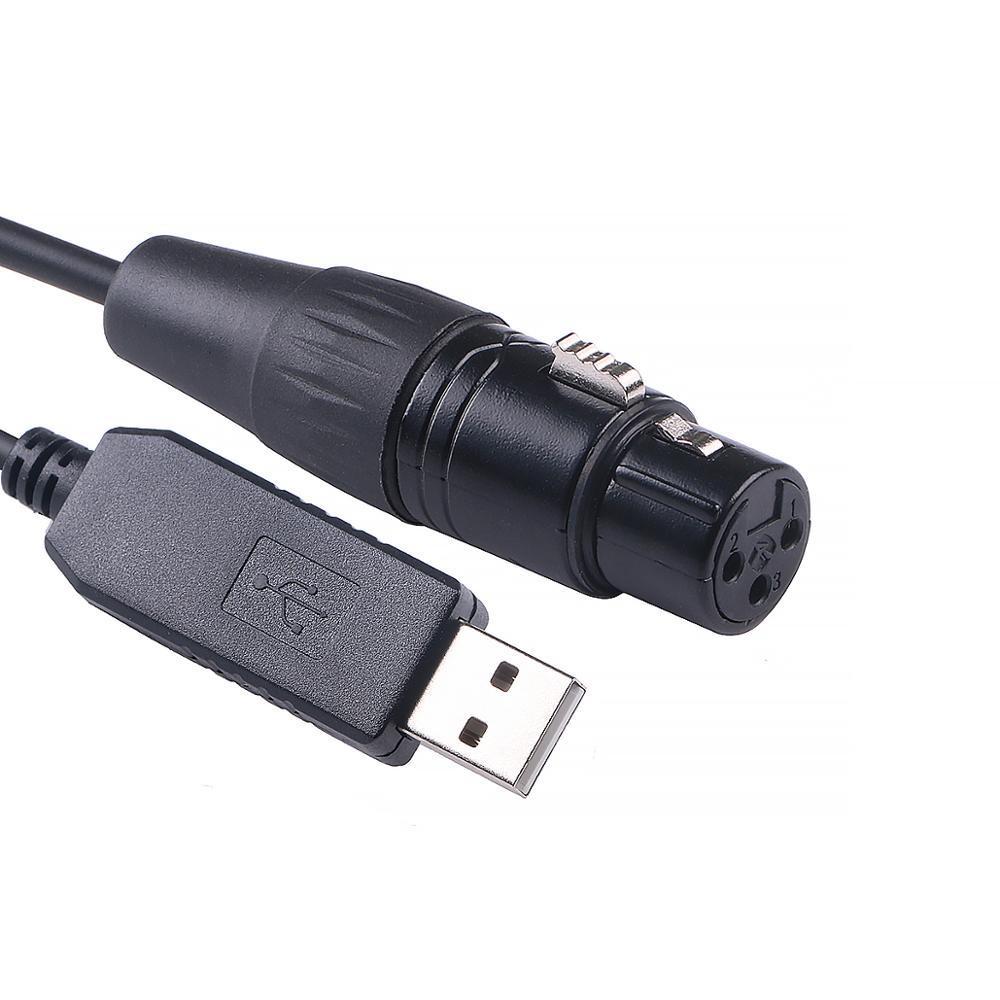 USB RS485 DMX Control DMX512 DMX400 DIY Serial Converter Stage Light Controller Equipment Cable