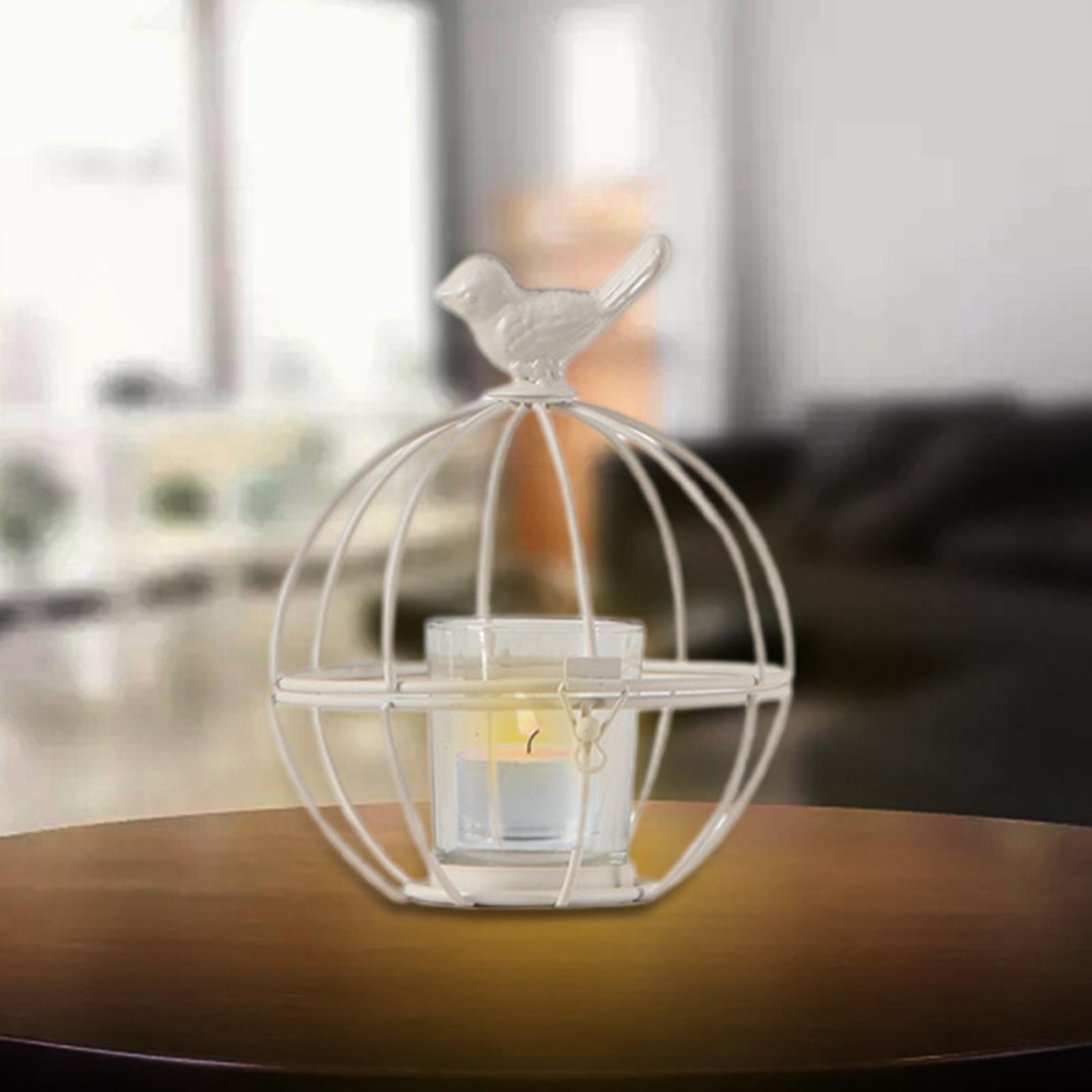 Candle Holder Bird Cage Vintage Style  Decor