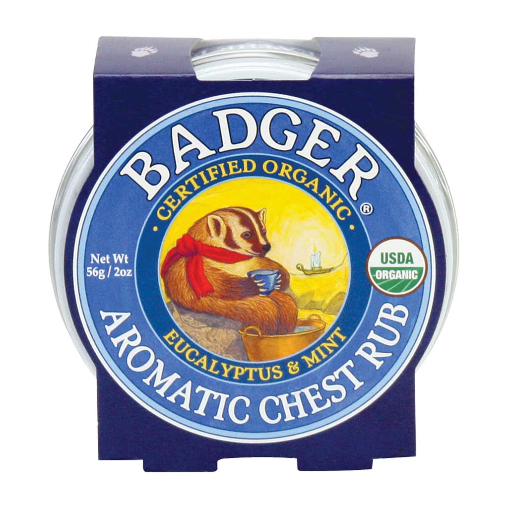 Sáp Hữu Cơ Bôi Ngực Badger Aromatic Chest Rub