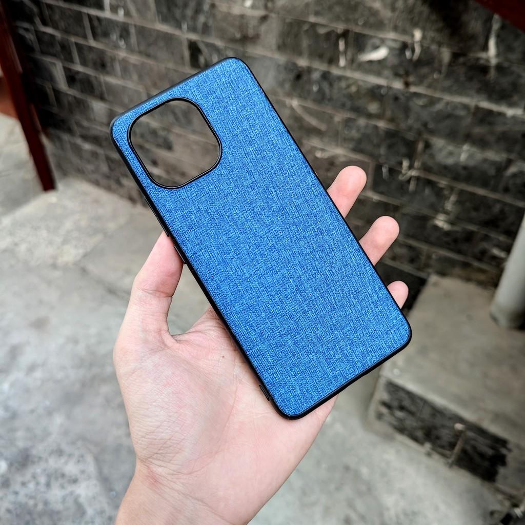 Ốp lưng Mi 11 vân vải Jean chống bám vân tay, Nhiều màu