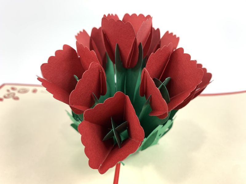 Thiệp 3D Thanh Toàn - Cây và hoa - Đóm hoa Tulip - T03