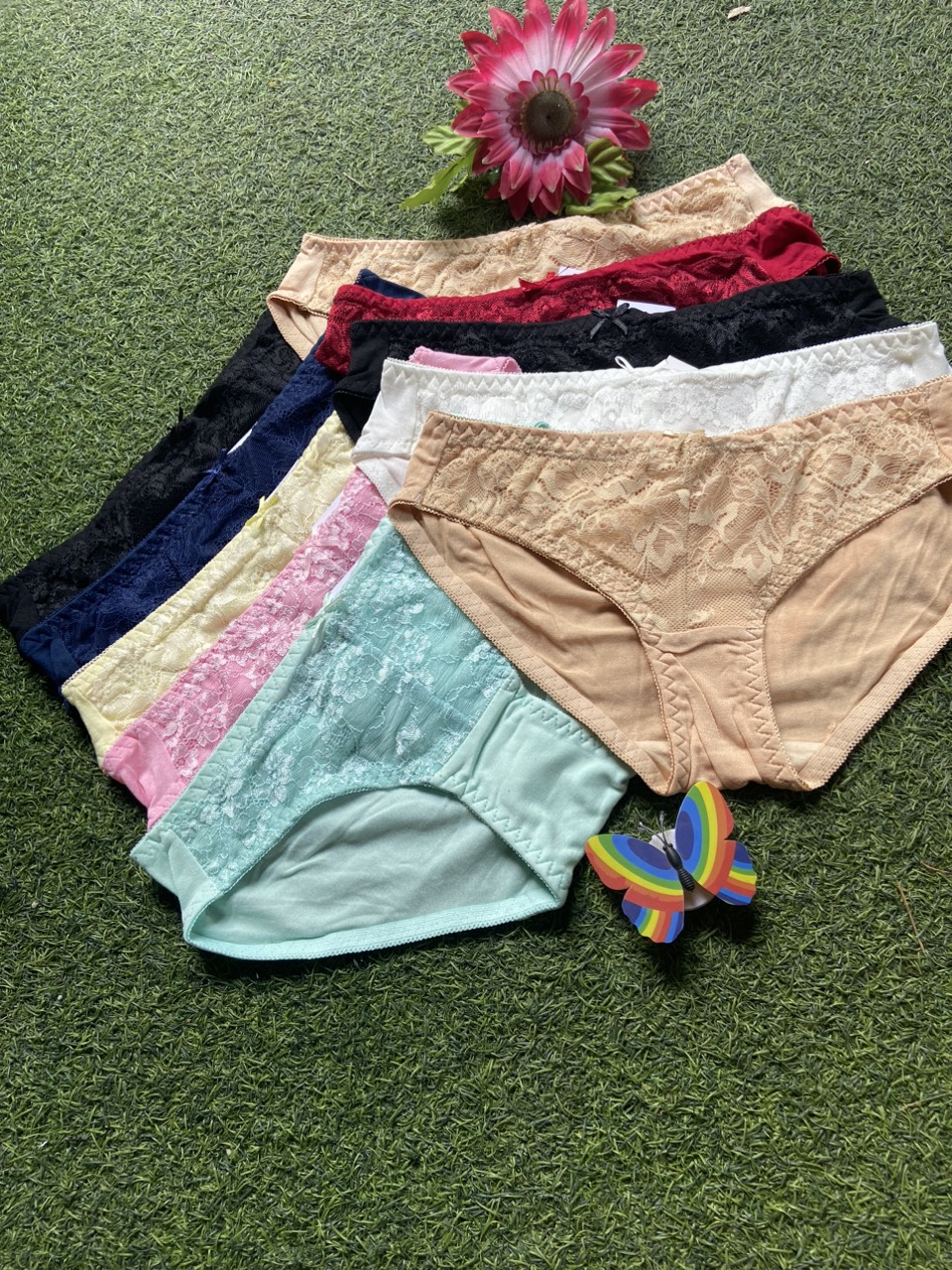 Combo10 Quần Lót Nữ Cotton Ren Size L từ 50 đến 53kg Hàng Việt Nam Gia Công