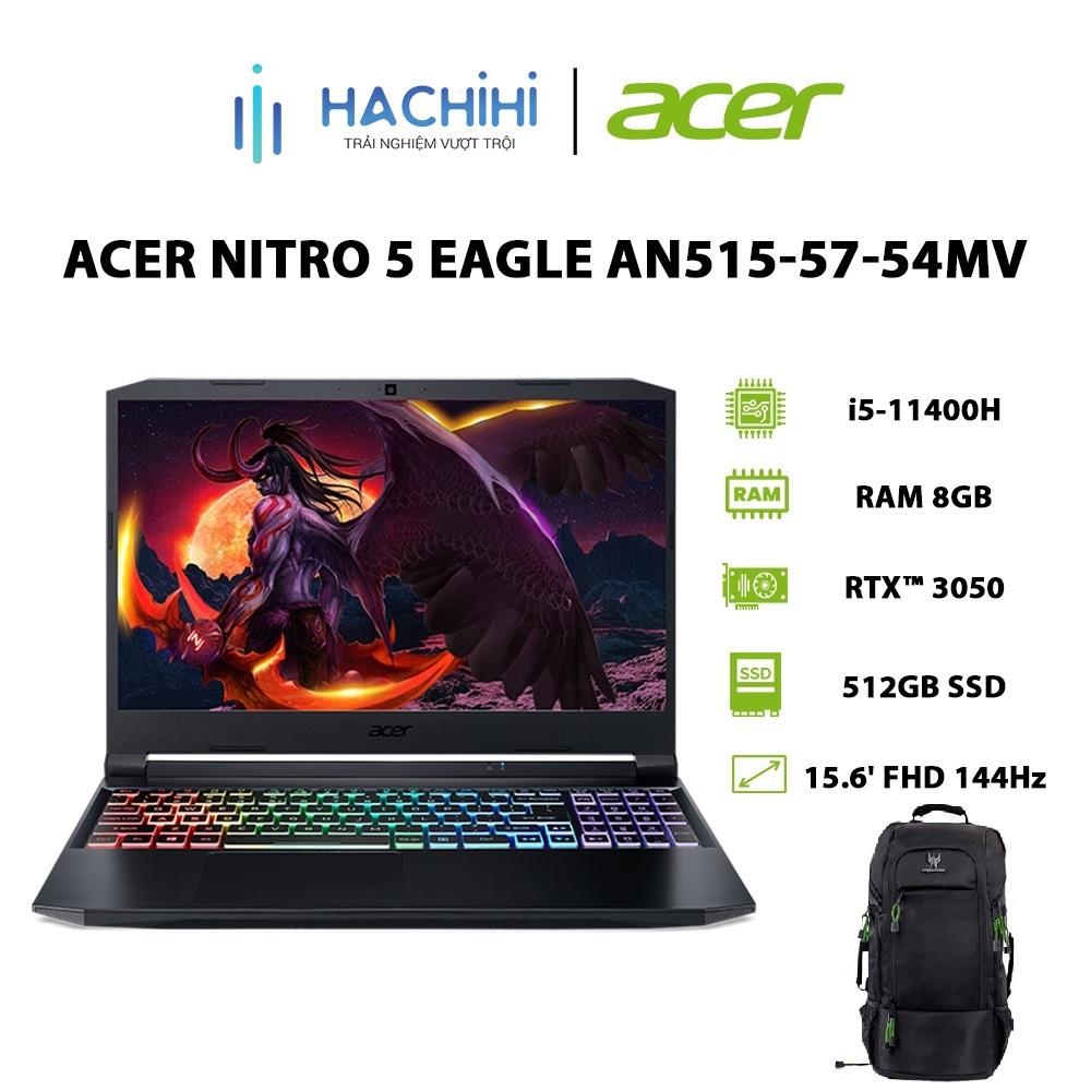 Laptop Acer Nitro 5 Eagle AN515-57-54MV i5-11400H 8GB 512GB GeForce RTX 3050 4GB 15.6' FHD 144Hz Hàng chính hãng