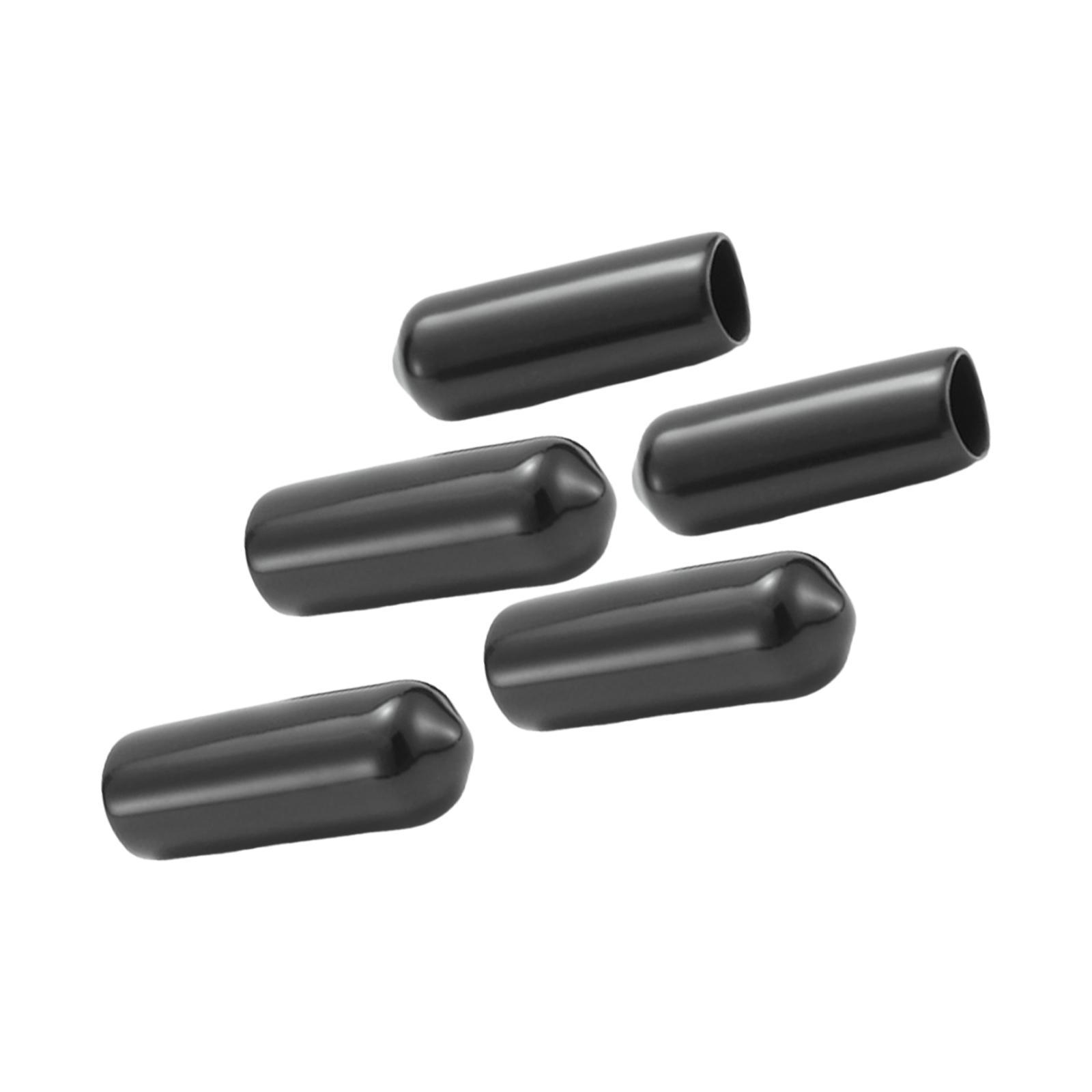 5Pcs 8mm Screw Covers Protection Sleeve Elastic Fittings Portable Thread Replacement Compact End Caps for Ground Nail Camping Bolts Outdoor