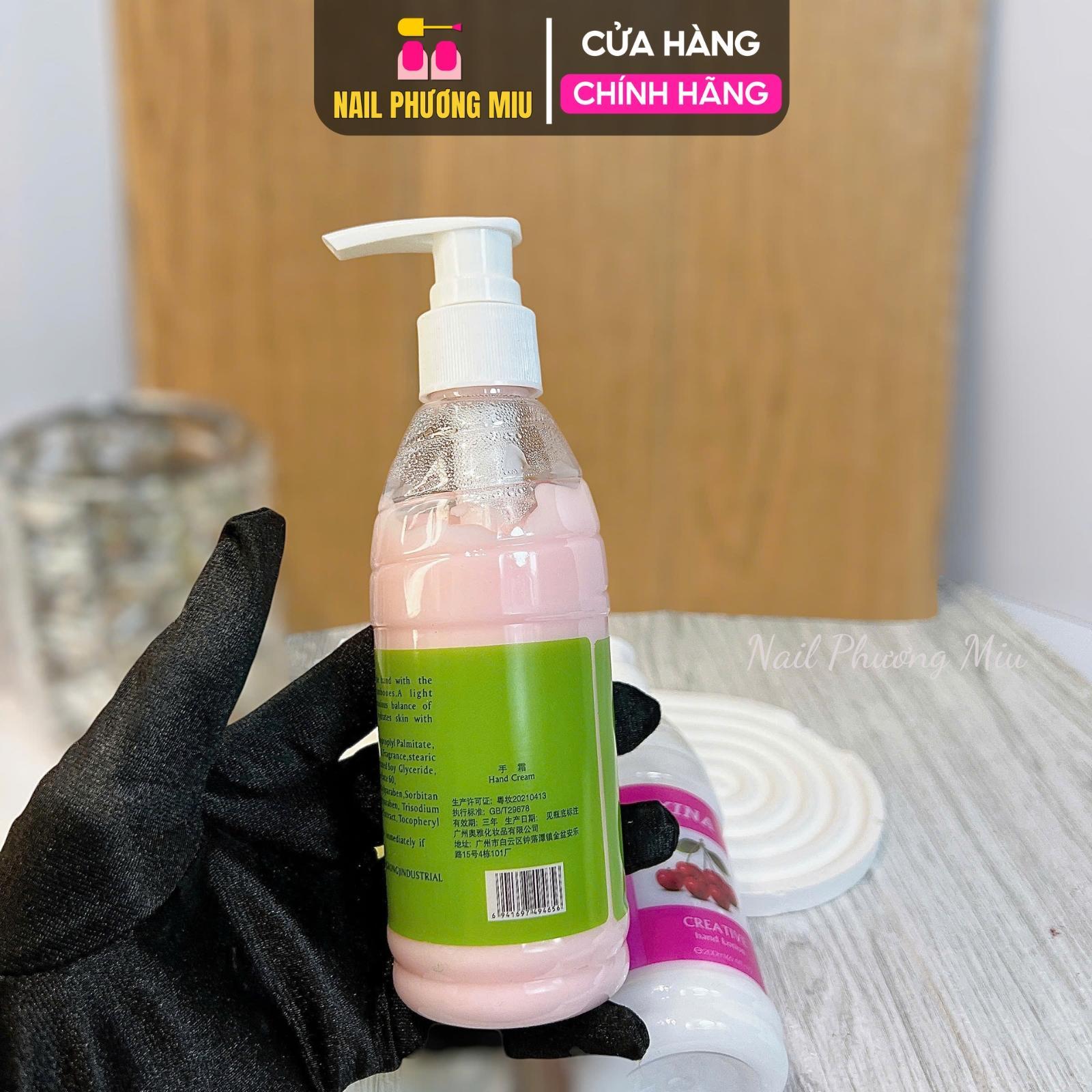 Kem Mềm Da Xina Hương Thơm Dâu Nha Đam Làm Nail, Thẩm Thấu Nhanh, Vòi Bơm Tiện Lợi, Chất Kem Mềm Xốp Màu Ngẫu Nhiên