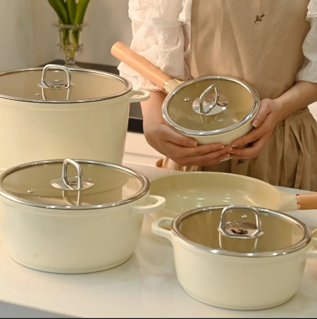 Quánh Phủ Gốm Chống Dính Haatz - Made In Korea Dùng Trên Mọi Loại Bếp - Bảo Hành Chính Hãng 2 Năm