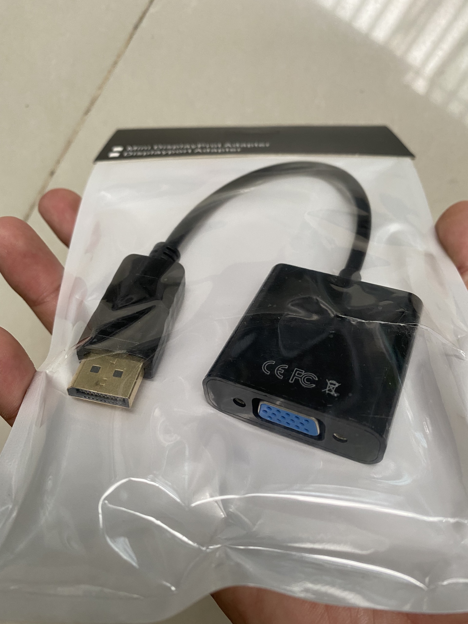 Cáp chuyển đổi Displayport sang VGA - Hàng nhập khẩu