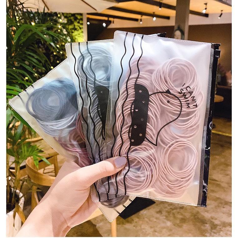 SET 100 DÂY CỘT TÓC MIX 5 MÀU