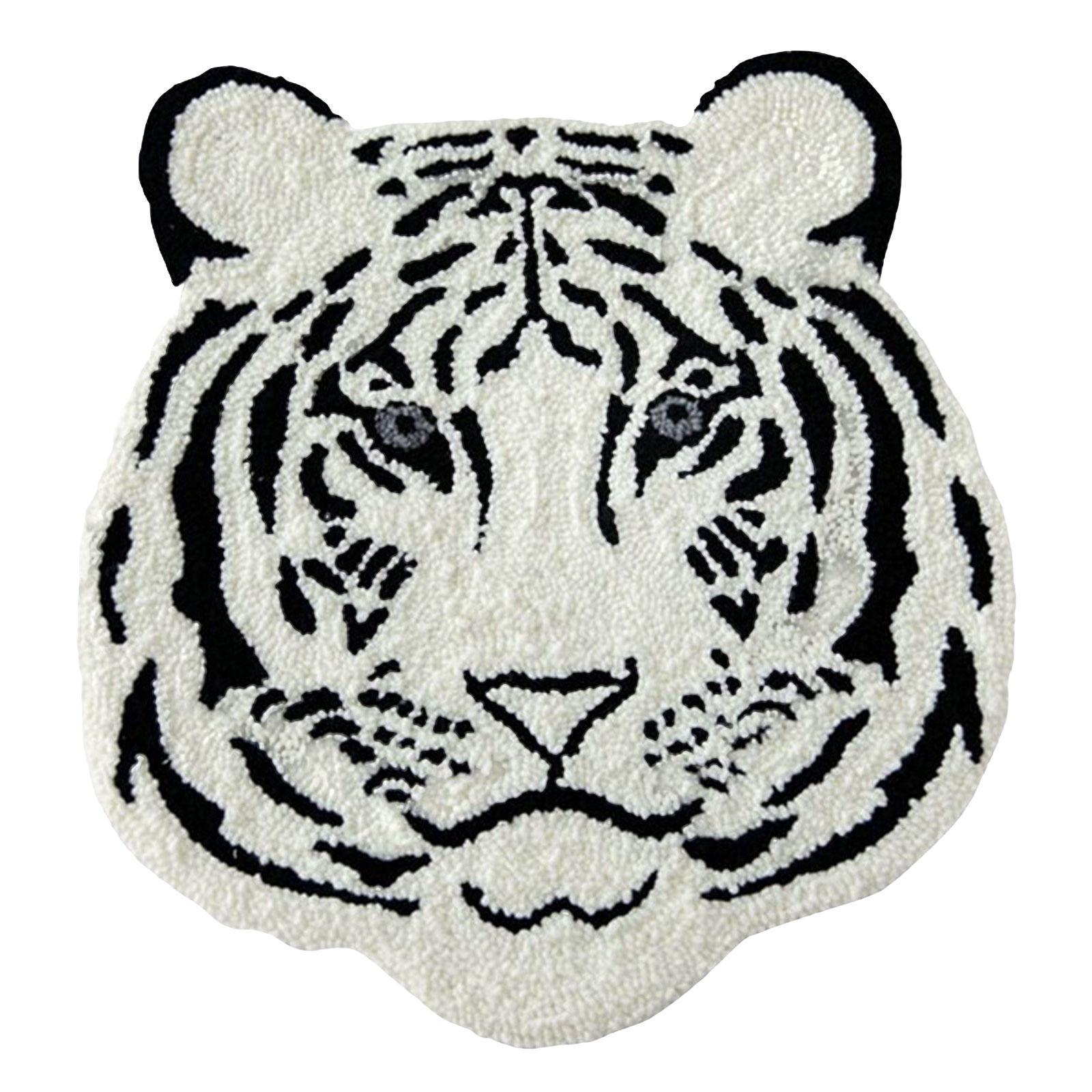 Latch Hook Rug Kit DIY Crochet Yarn Embroidery Pattern Making Crafts Blanket