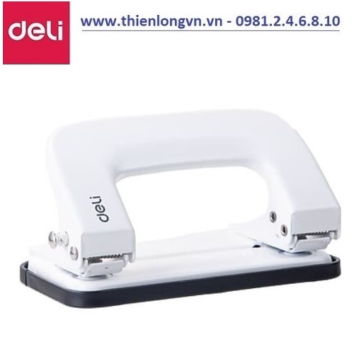 Máy đục lỗ Deli - E0136 màu trắng - 10 tờ