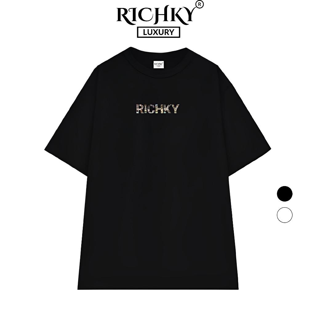 Áo Thun Unisex Richky Premium Tee Italian Luxury Đen - RKP01