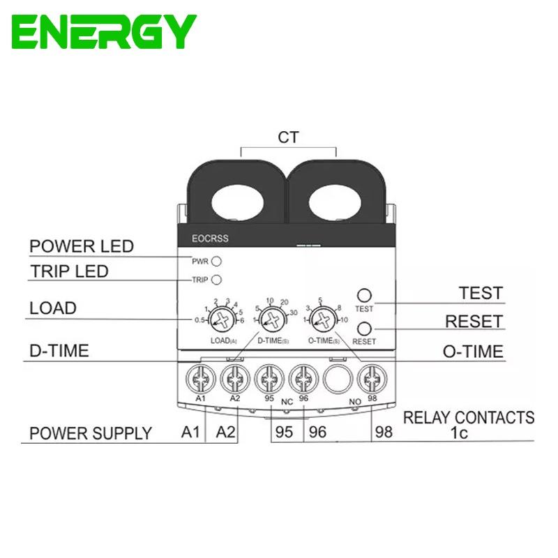 Rơ Le Nhiệt Điện Tử - Relay Bảo Vệ Động Cơ - Độ Chính Xác Cao