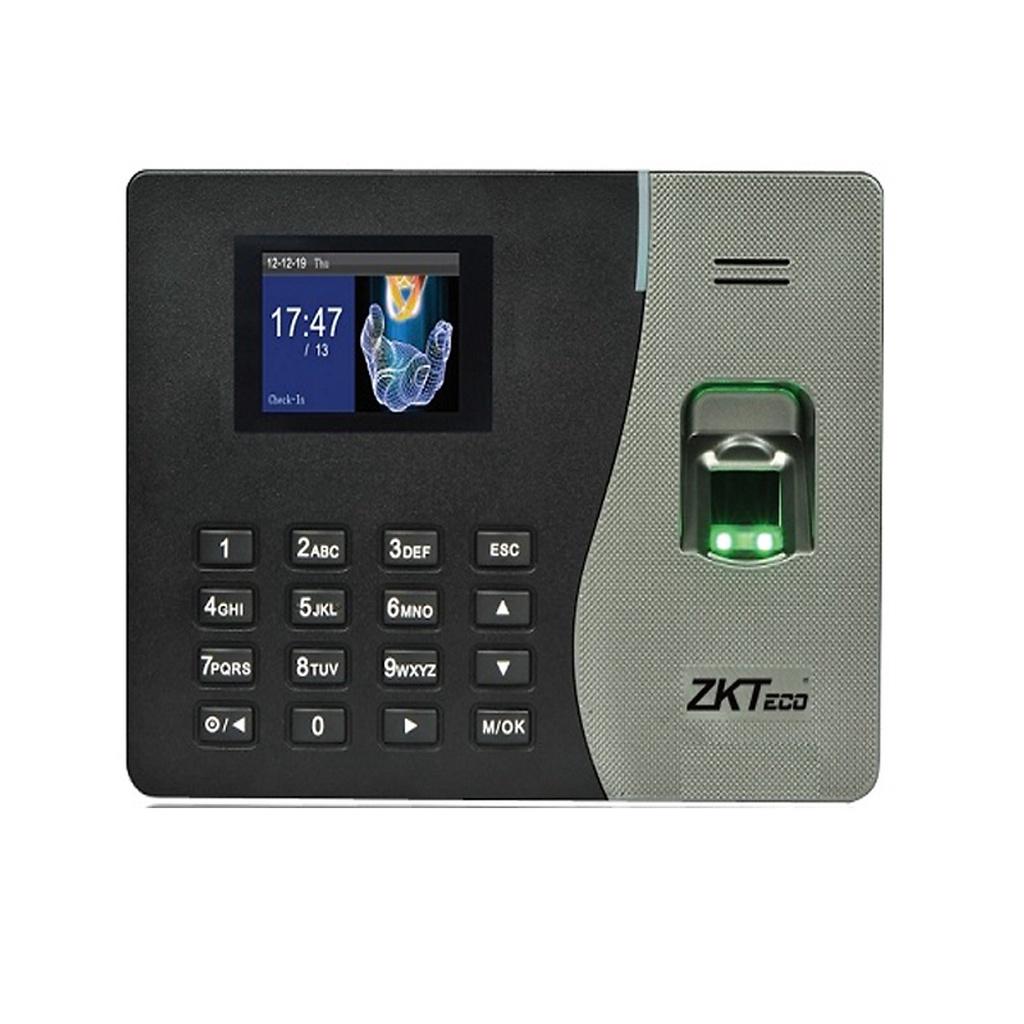 Máy chấm công ZKTeco K20 vân tay và thẻ tích hợp âm thanh và password bảo vệ máy - Hàng Chính Hãng