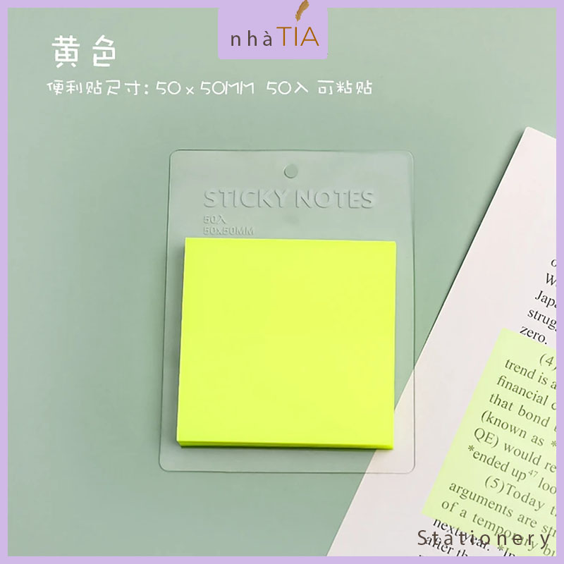 Giấy sticky note vuông trong suốt bằng nhựa PET chống thấm nước