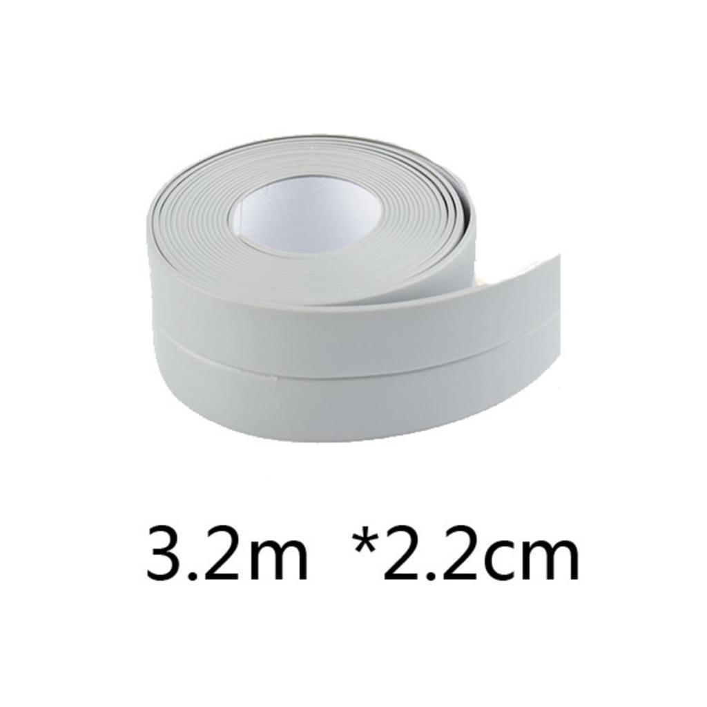2x 3.2M Waterproof Sealing Tape Sealant Trim Bathroom Bathtub Toilet Repair