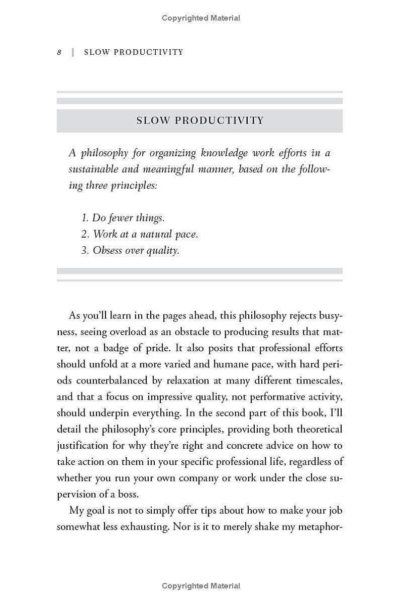 Sách ngoại văn: Slow Productivity