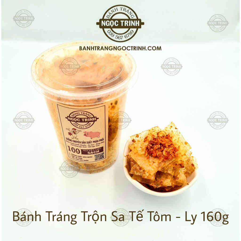 (Ly 160g) Bánh tráng trộn sa tế tôm siêu ngon bánh tráng Ngọc Trinh