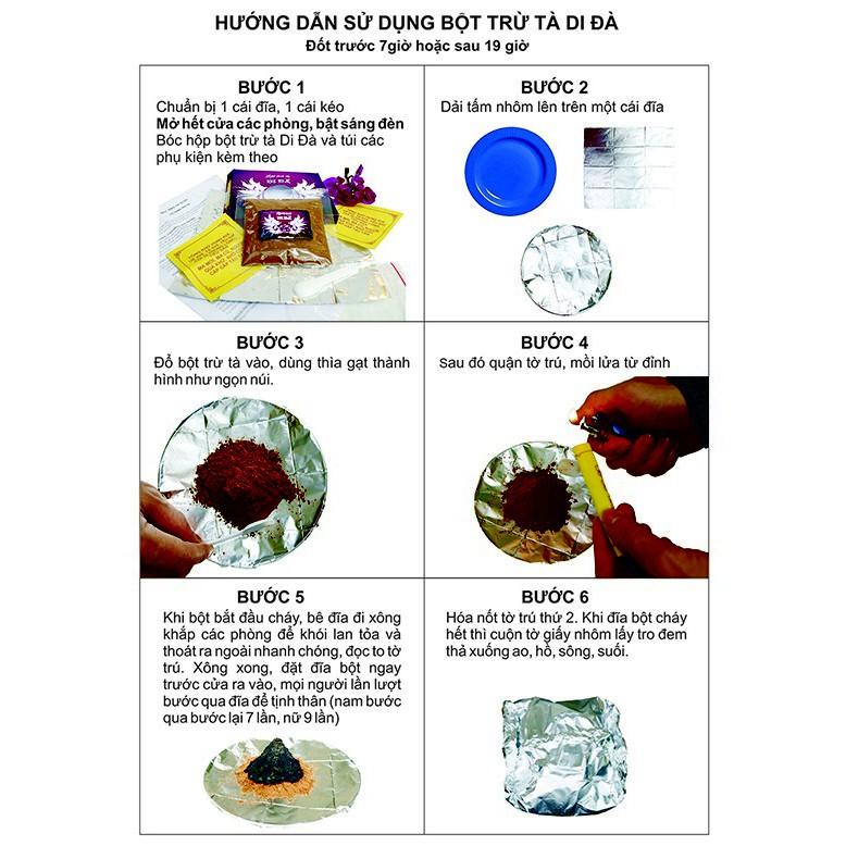 Bột xông nhà trừ tà,tẩy uế HỘP TÍM