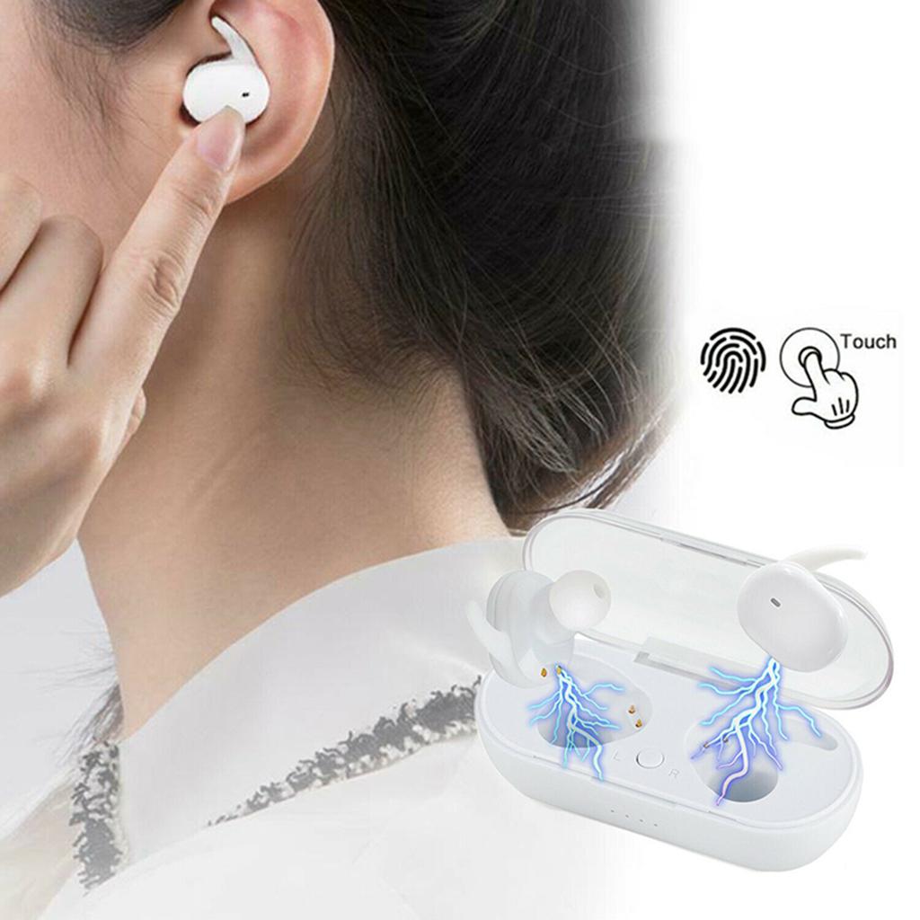 TWS Tai Nghe Không Dây Bluetooth Vân Tay Cảm Ứng Tai Nghe Nhét Tai Tích Mic Super Bass Stereo Tai Nghe Thể Thao Với ChargingBox