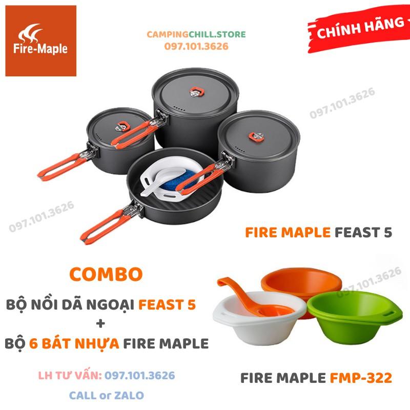 BỘ NỒI NẤU ĂN DÃ NGOẠI FIRE MAPLE FEAST 4