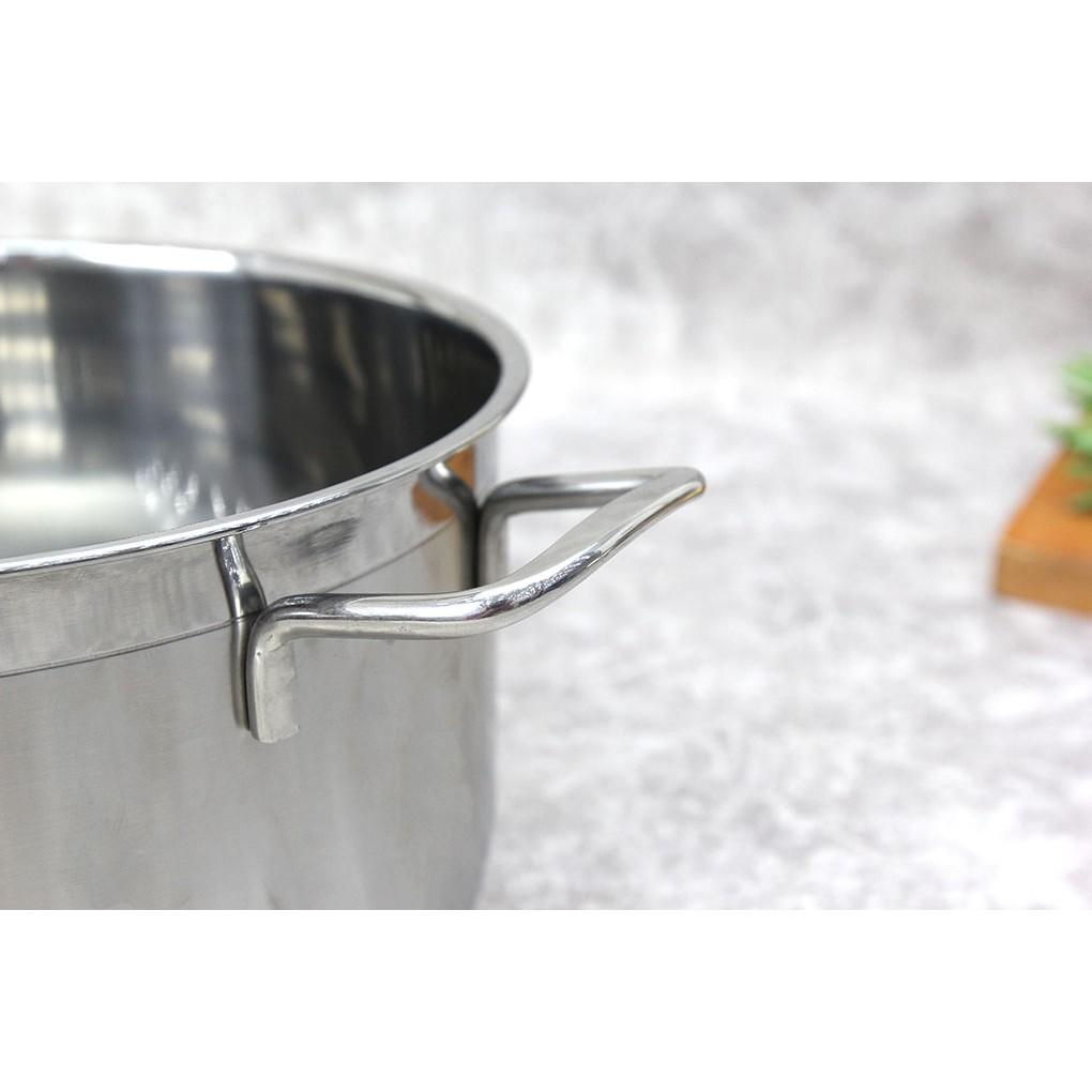 Bộ xửng hấp 3 đáy inox 430 FiveStar Standard  nắp kính size 26cm tặng 5 muỗng ăn