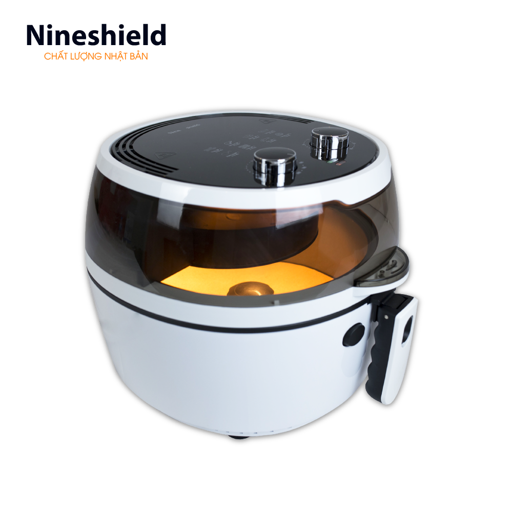 Nồi chiên không dầu 8L , Thiết Kế Hiện Đại, Giúp Bạn Và Gia Đình Thưởng Thức Những Món Rán, Quay Thật Thơm Ngon