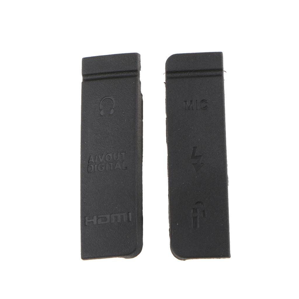 For Canon EOS 5D3 5D Mark III Card Socket Rubber Cover + USB MIC Flash HDMI Interface Rubber Cap Replacement