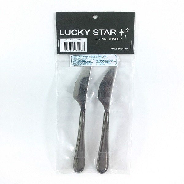 Dao ăn Inox 21cm Lucky Star (túi 2 cái)
