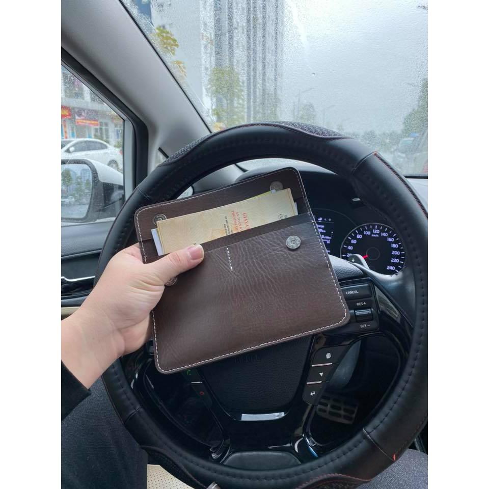 Ví đựng giờ xe, đẹp, sang trọng, khắc tên , sđt, biển số của chủ xe