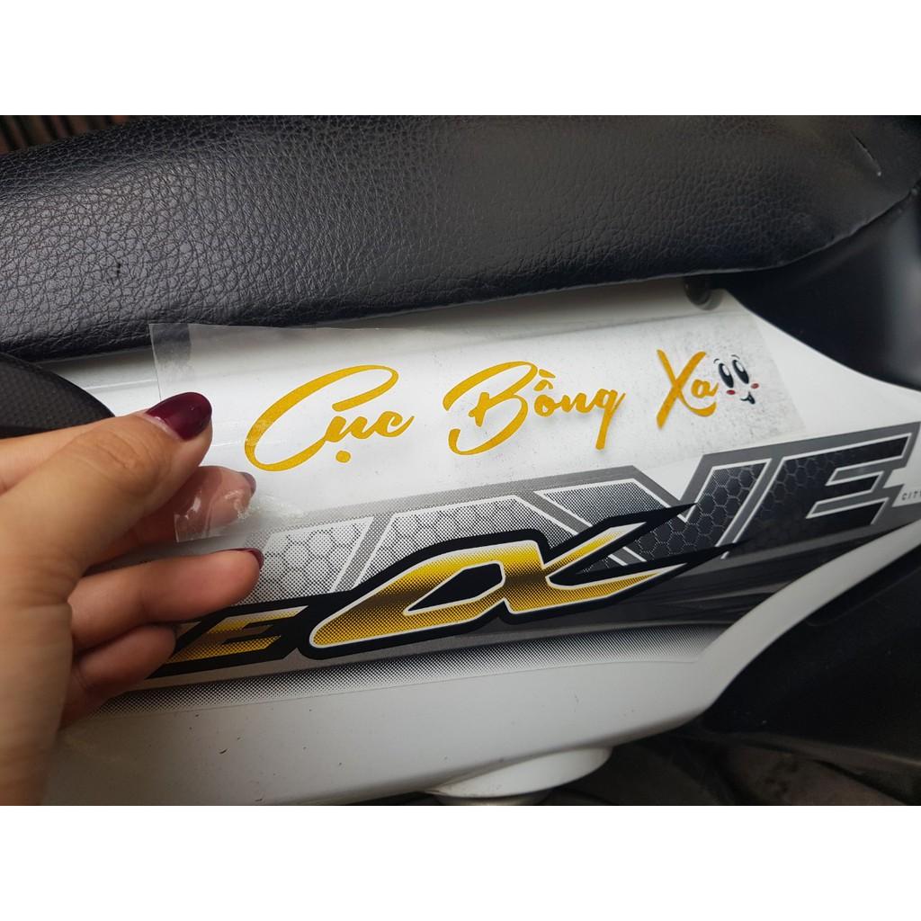 Sticker phản quang chữ kỹ theo yêu cầu