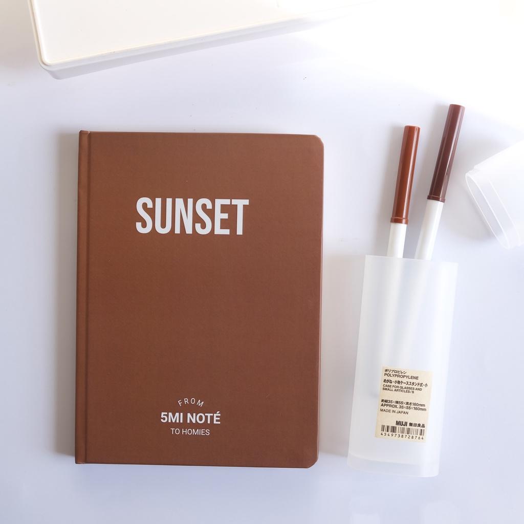 Sổ Tay Grid Sunset 5Mi Noté - Ruột ô Vuông 160 Trang 100gsm - Dust Till Dawn Collection