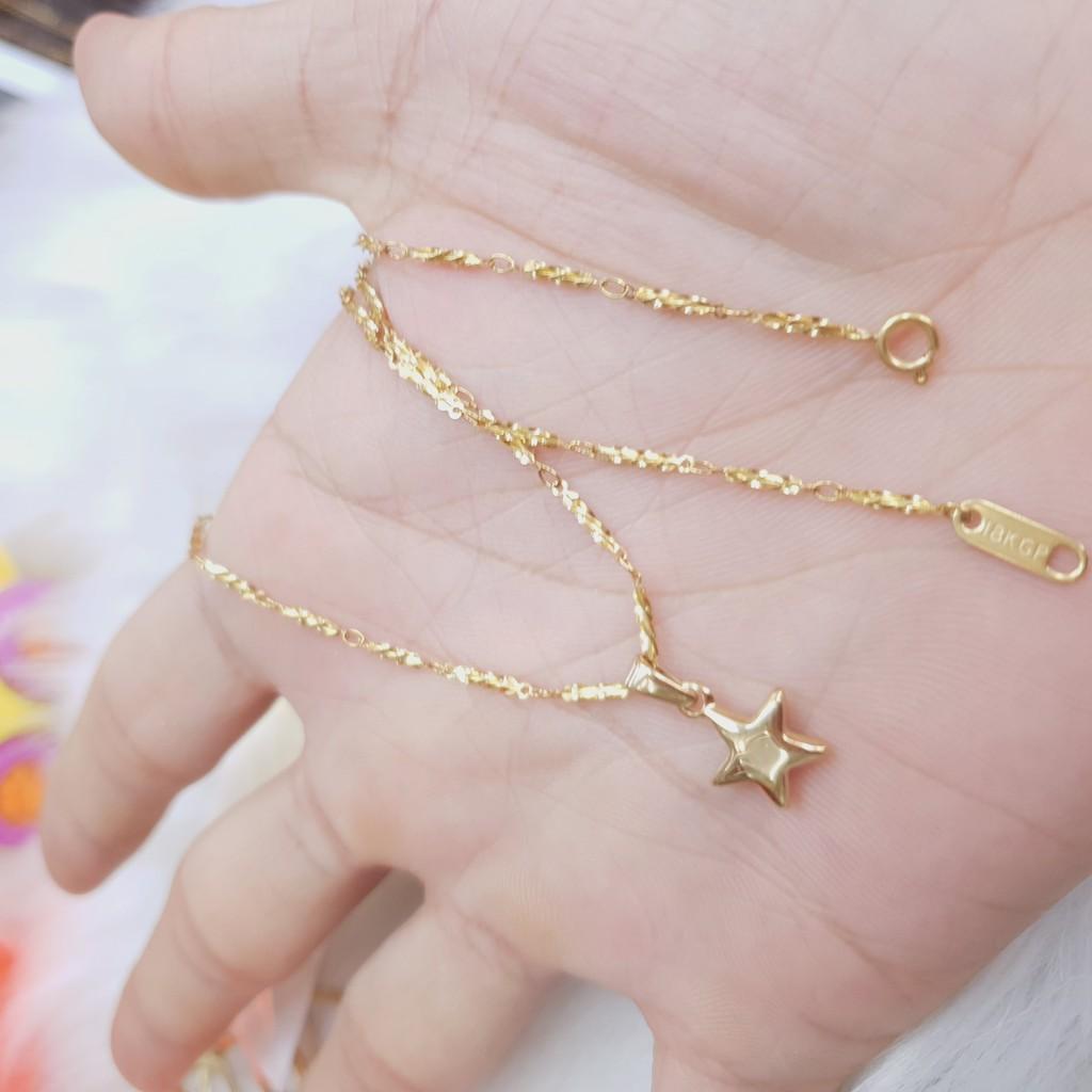 Dây Chuyền Nữ Trúc Tượng Ngôi Sao Titanium Cao Cấp-Dùng lâu dài tắm rửa