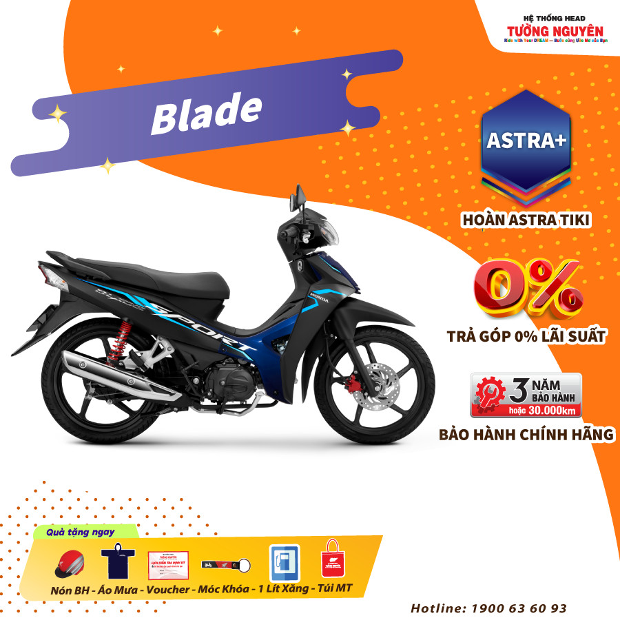 Xe máy Honda BLADE phiên bản Thể Thao 2023