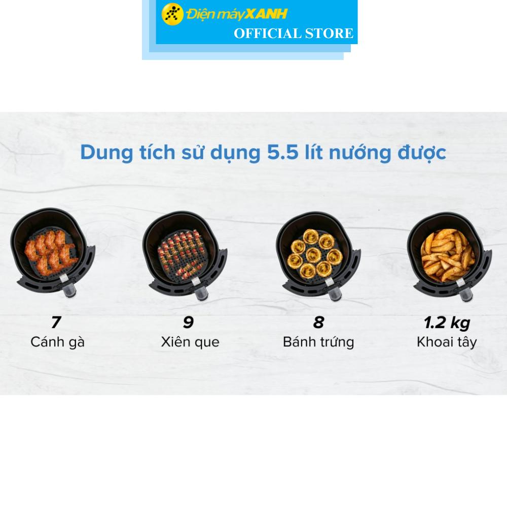 Nồi chiên không dầu BlueStone AFB-5871 5.5 lít - Hàng Chính Hãng