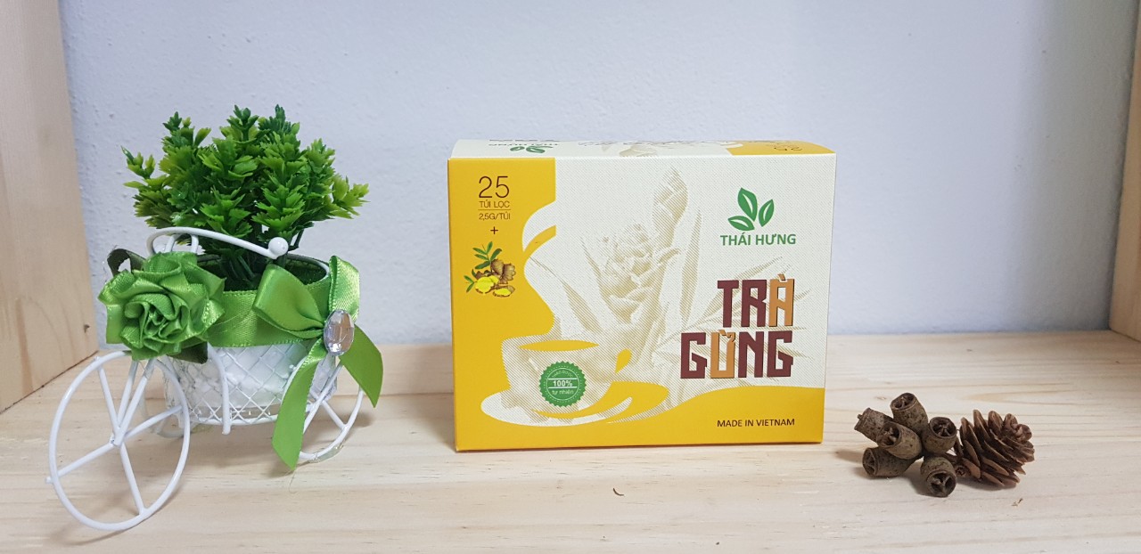 Trà Gừng Thái Hưng - Hộp 25 túi lọc x 2,5g
