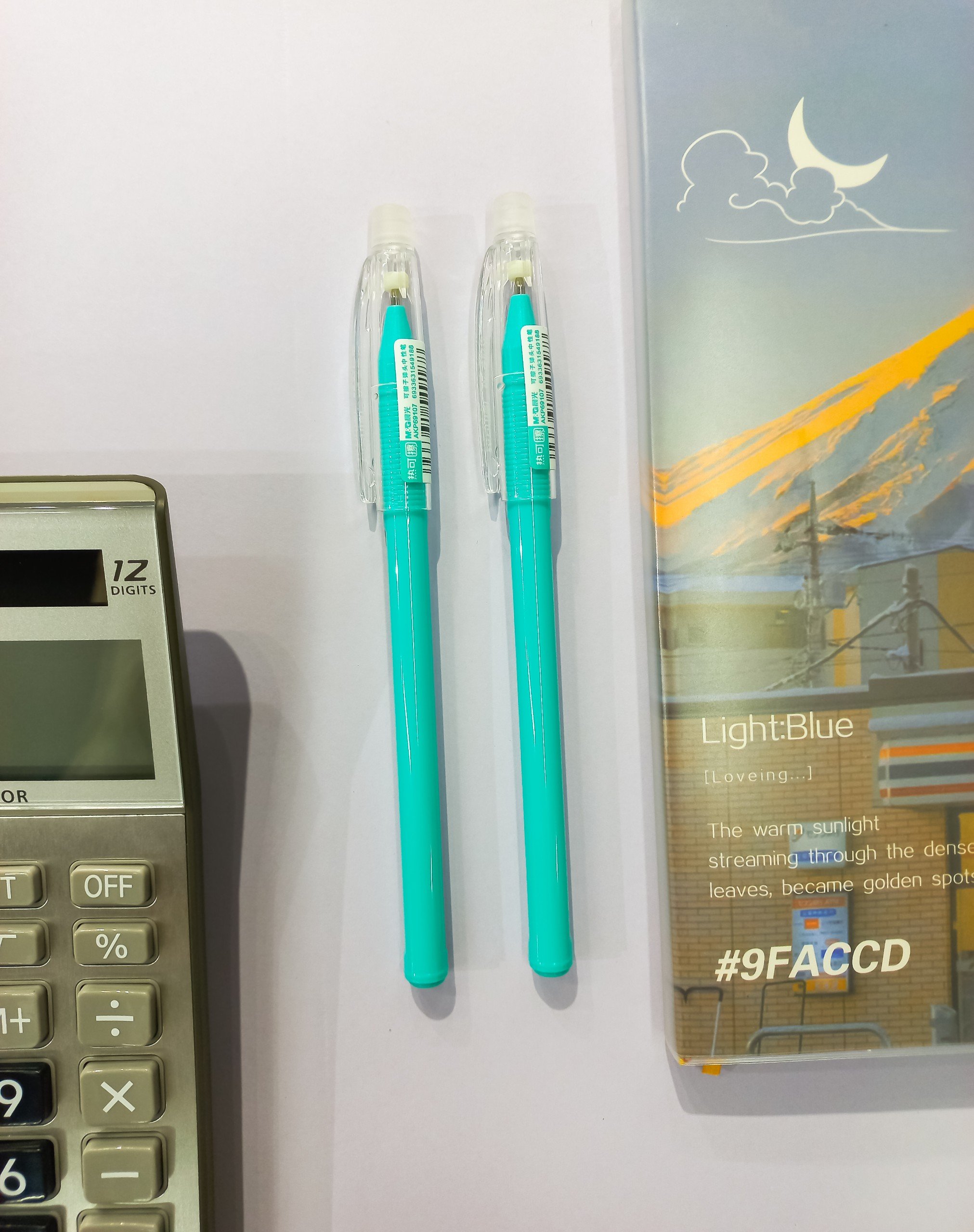 Bút M&G AKP69107B2 Gel xóa được xanh pastel