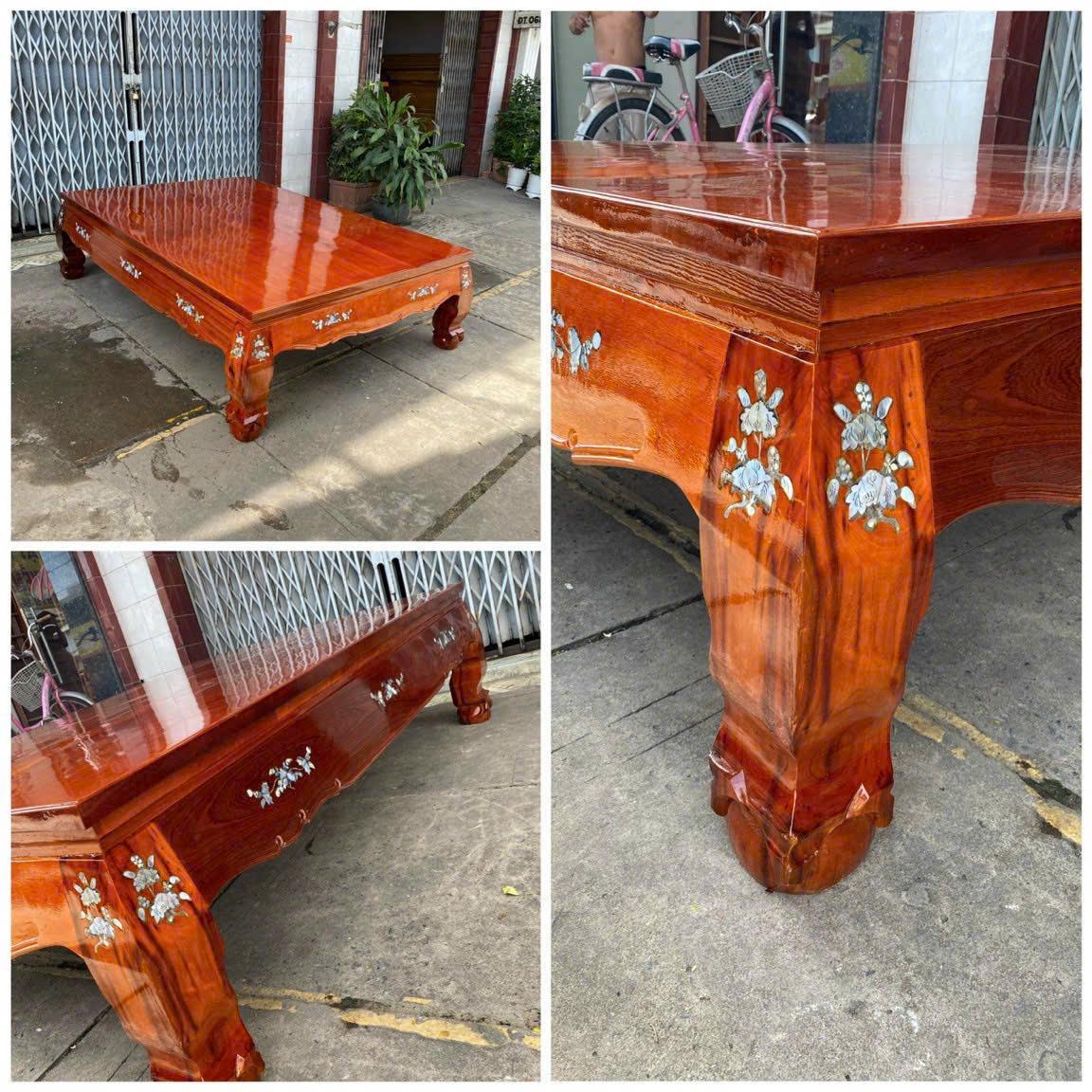 Phản gỗ căm xe ,Sập trơn chân quỳ gỗ căm xe , phản gỗ hàng nguyên tấm, Li Quăng 1m2 x 2m2,, 1m4 x 2m2, 1m6 x2m2 và 1m8 x 2m3