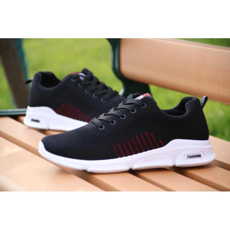 Giày Sneaker Nam Màu Đen Hàn Quốc - Q26