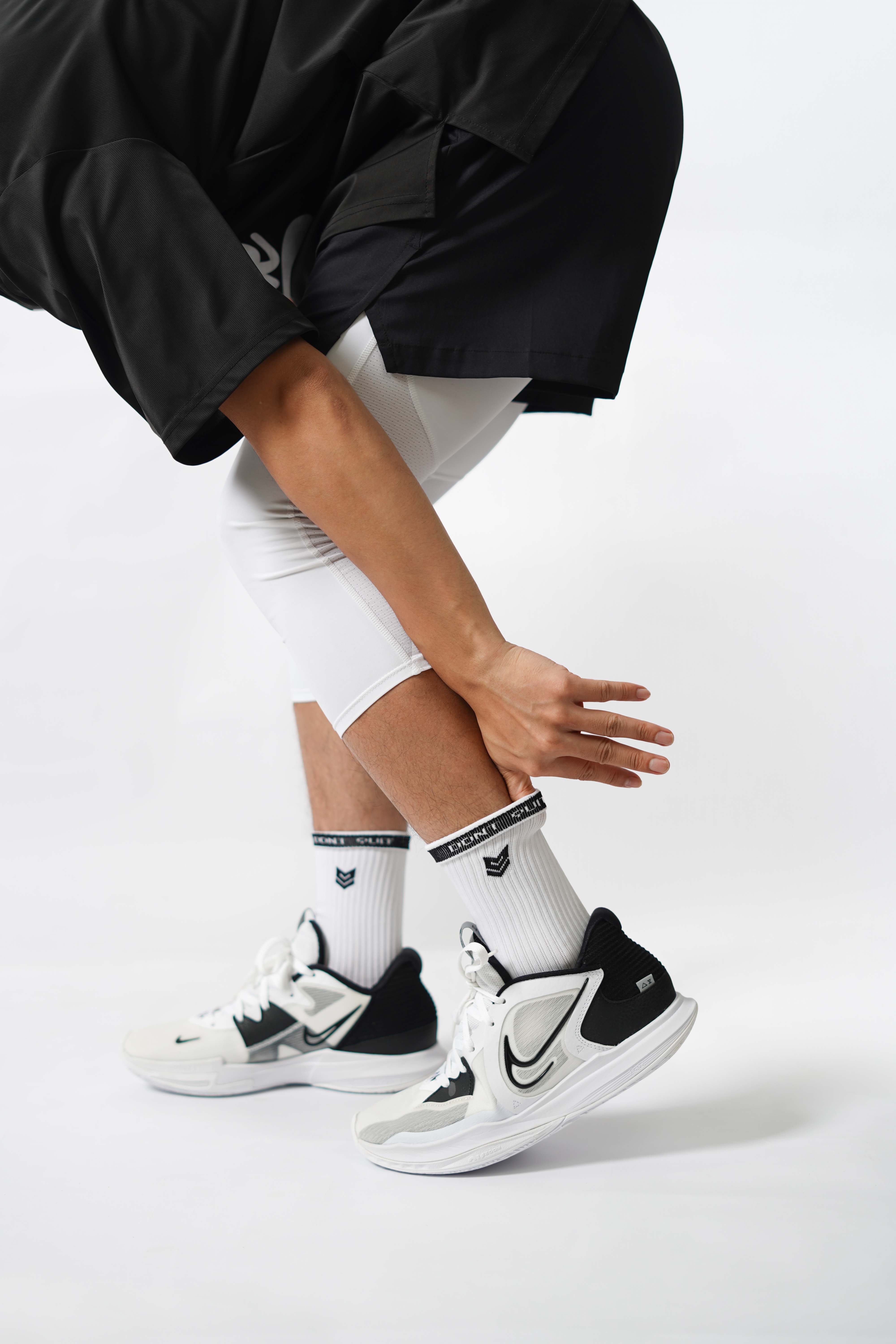 Tất Thể thao Redikick Dont Quit Do It Cotton Cổ cao Có đệm Chống hôi chân vớ bóng rổ bóng đá chạy bộ Gym